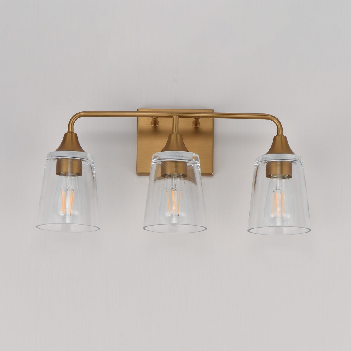Maxim - 12883CLNAB - Three Light Bath Vanity - Hudson - Natural Aged Brass