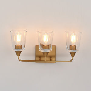 Maxim - 12883CLNAB - Three Light Bath Vanity - Hudson - Natural Aged Brass