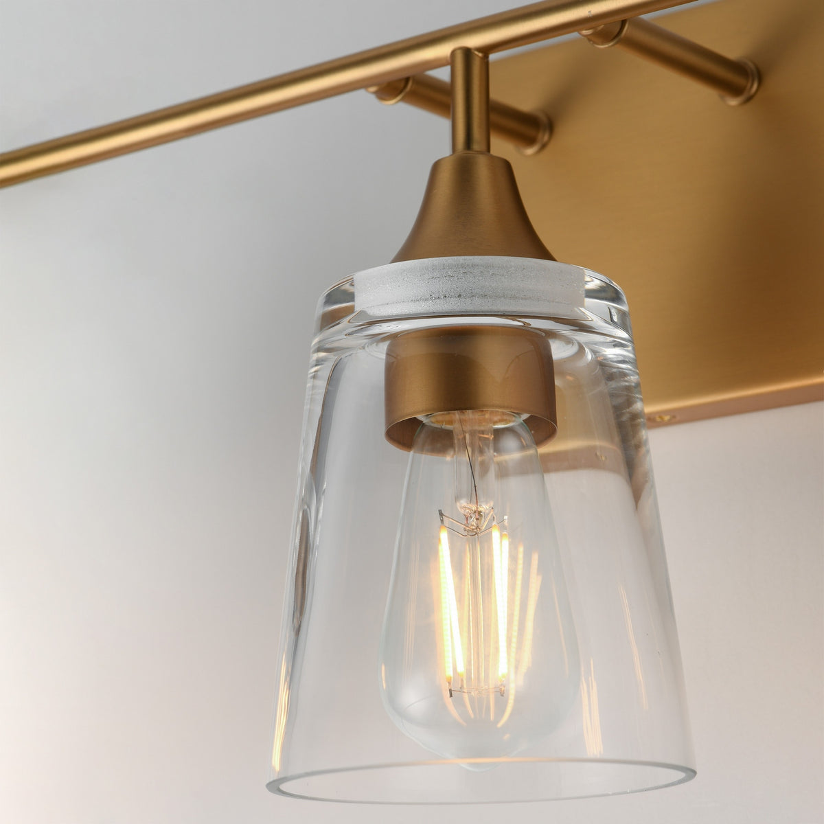 Maxim - 12883CLNAB - Three Light Bath Vanity - Hudson - Natural Aged Brass