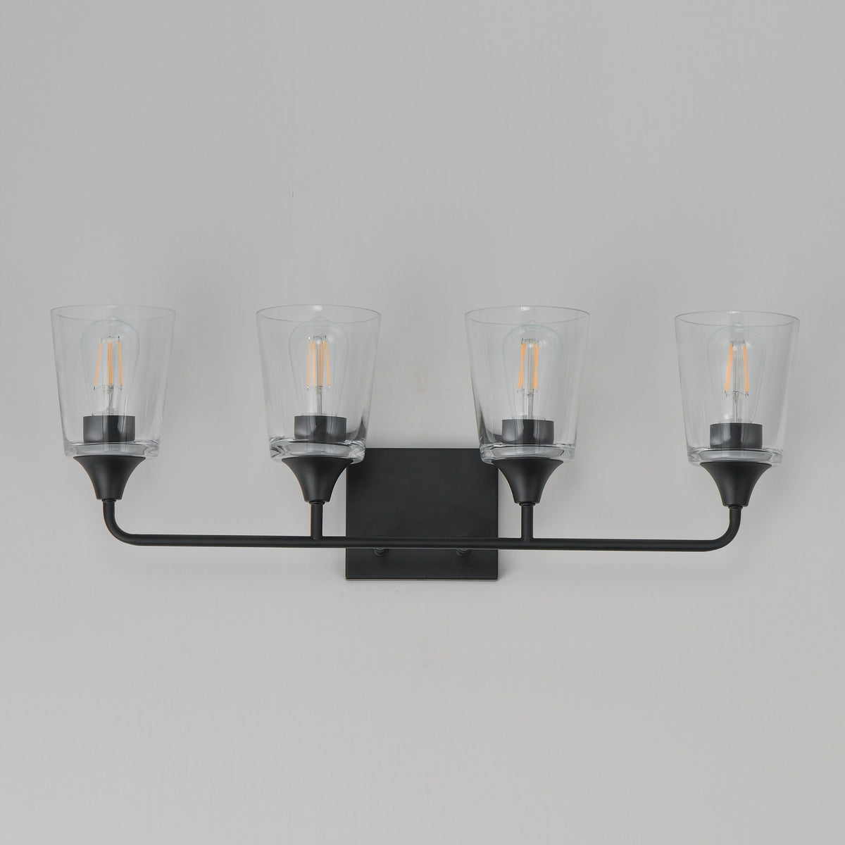 Maxim - 12884CLBK - Four Light Bath Vanity - Hudson - Black