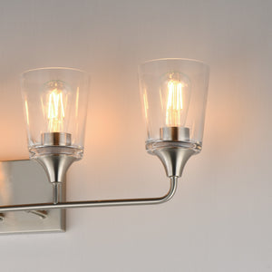 Maxim - 12884CLSN - Four Light Bath Vanity - Hudson - Satin Nickel