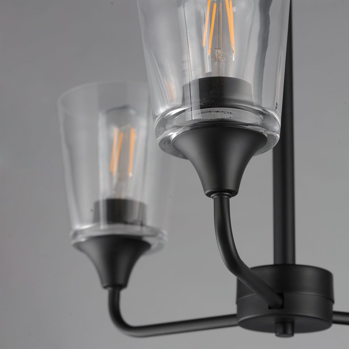 Maxim - 12873CLBK - Three Light Chandelier - Hudson - Black