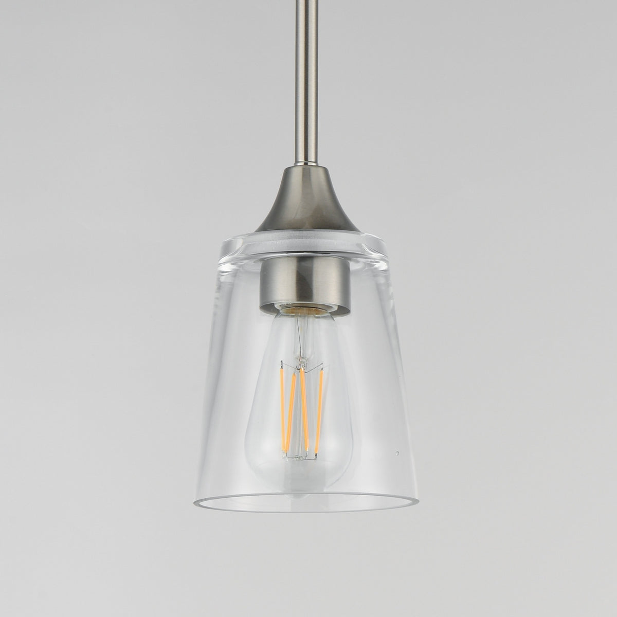 Maxim - 92880CLSN - One Light Pendant - Hudson - Satin Nickel