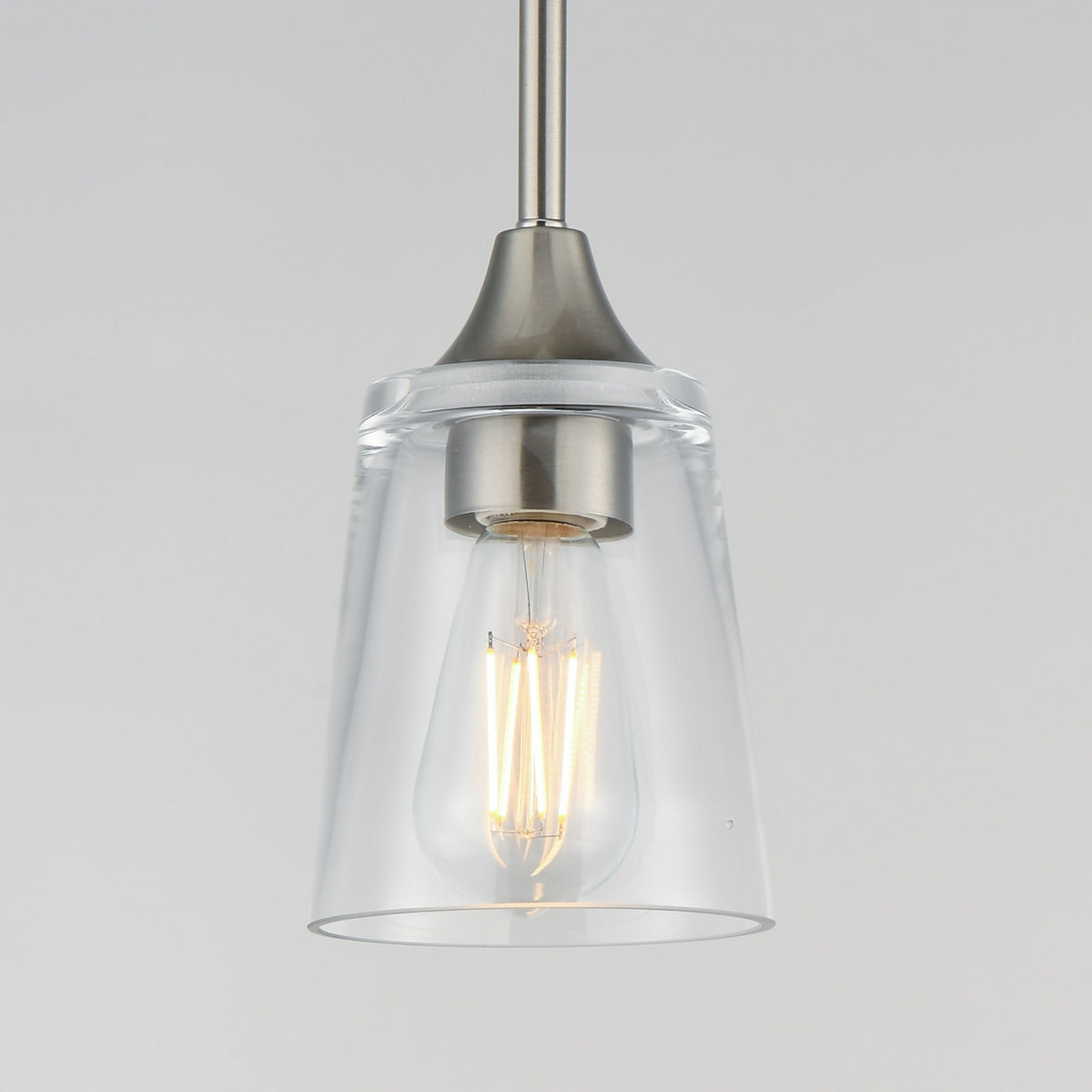 Maxim - 92880CLSN - One Light Pendant - Hudson - Satin Nickel