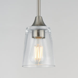 Maxim - 92880CLSN - One Light Pendant - Hudson - Satin Nickel