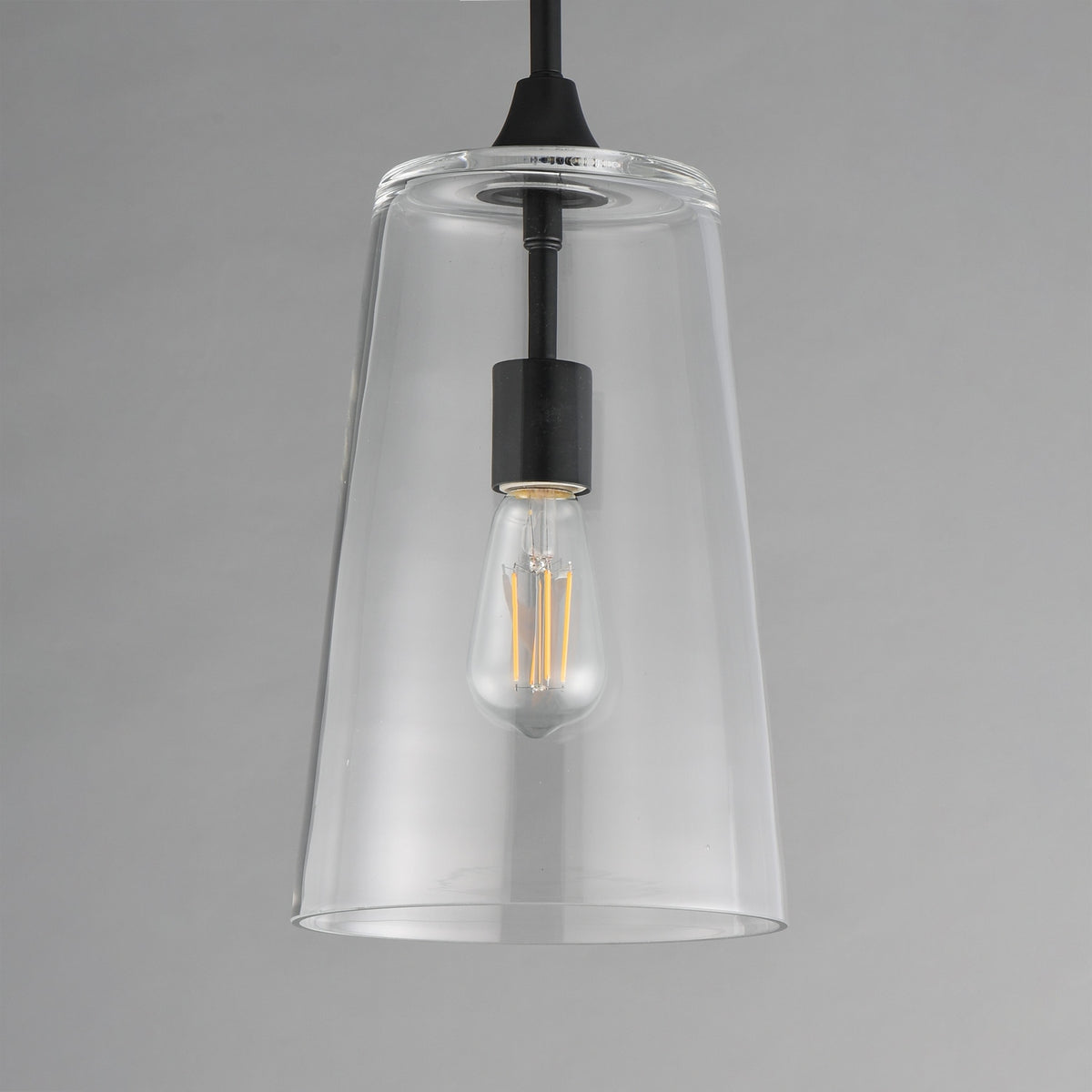 Maxim - 12886CLBK - One Light Pendant - Hudson - Black