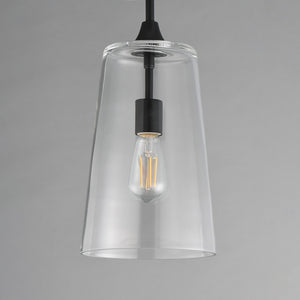 Maxim - 12886CLBK - One Light Pendant - Hudson - Black