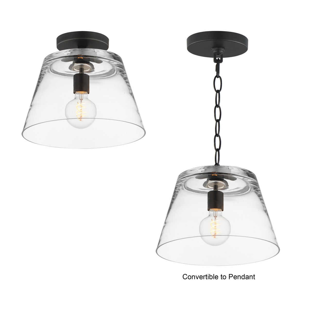 Maxim - 12880CLBK - One Light Pendant - Hudson - Black
