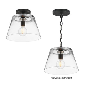 Maxim - 12880CLBK - One Light Pendant - Hudson - Black