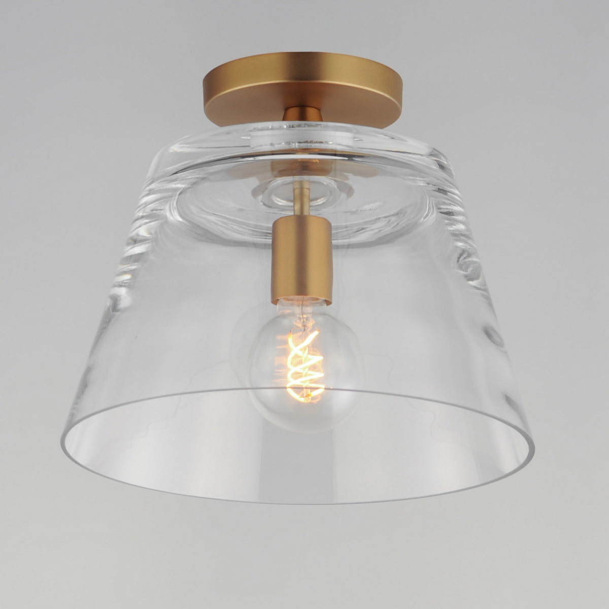 Maxim - 12880CLNAB - One Light Pendant - Hudson - Natural Aged Brass