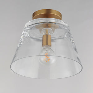 Maxim - 12880CLNAB - One Light Pendant - Hudson - Natural Aged Brass