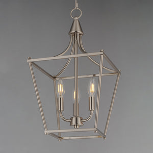 Maxim - 25313SN - Three Light Pendant - Clifton - Satin Nickel