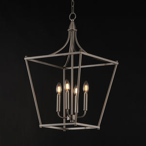 Maxim - 25314SN - Four Light Pendant - Clifton - Satin Nickel