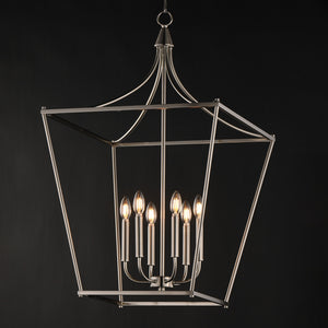 Maxim - 25316SN - Six Light Pendant - Clifton - Satin Nickel