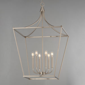 Maxim - 25316SN - Six Light Pendant - Clifton - Satin Nickel
