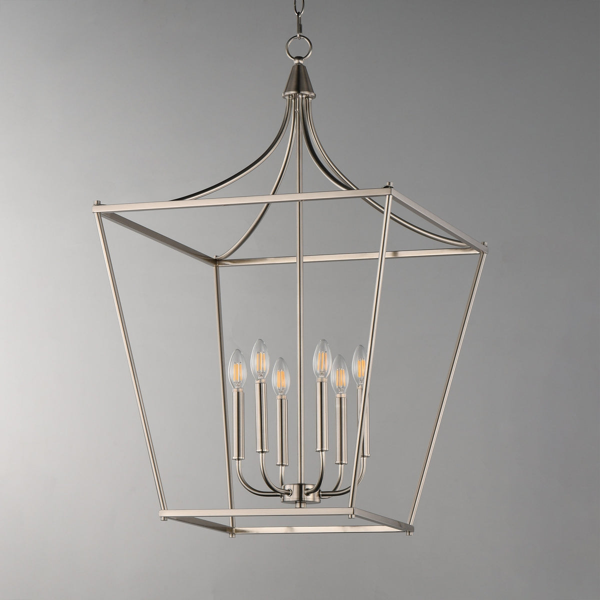 Maxim - 25316SN - Six Light Pendant - Clifton - Satin Nickel