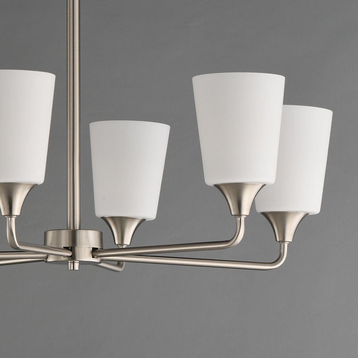 Maxim - 12876SWSN - Six Light Chandelier - Hudson - Satin Nickel