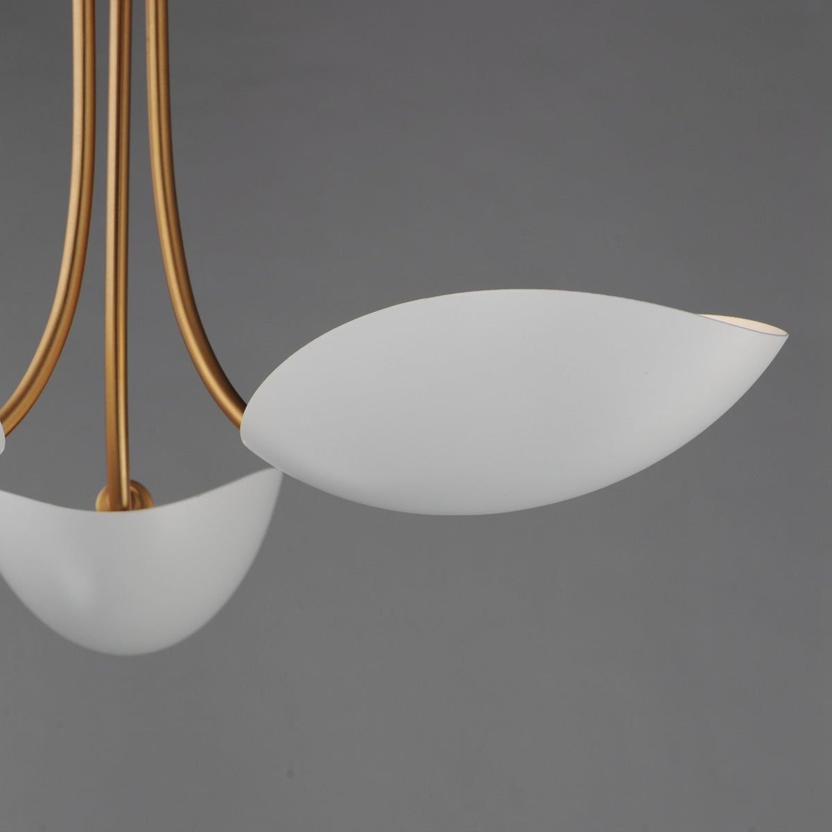 Maxim - 10824WTNAB - Three Light Pendant - Maris - White/Natural Aged Brass