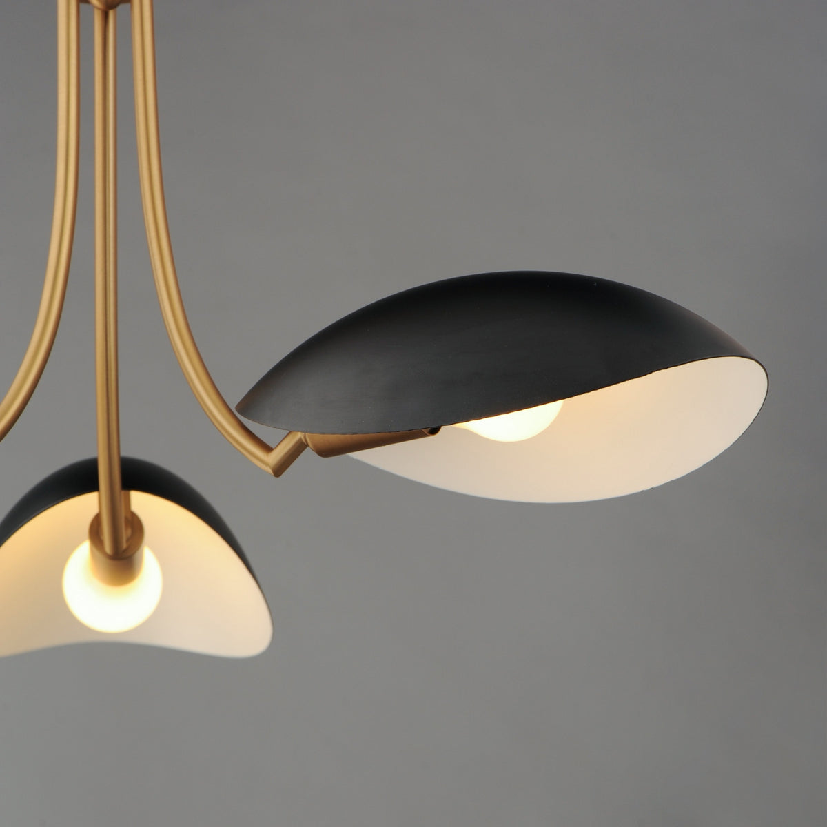 Maxim - 10824BKNAB - Three Light Pendant - Maris - Black / Natural Aged Brass