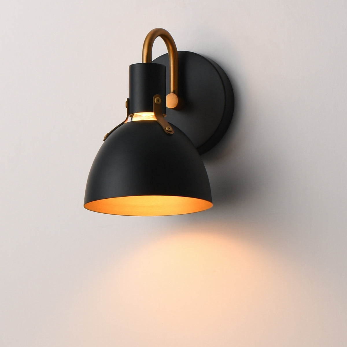 Maxim - 12341BKAB - One Light Wall Sconce - Dusk - Black / Antique Brass