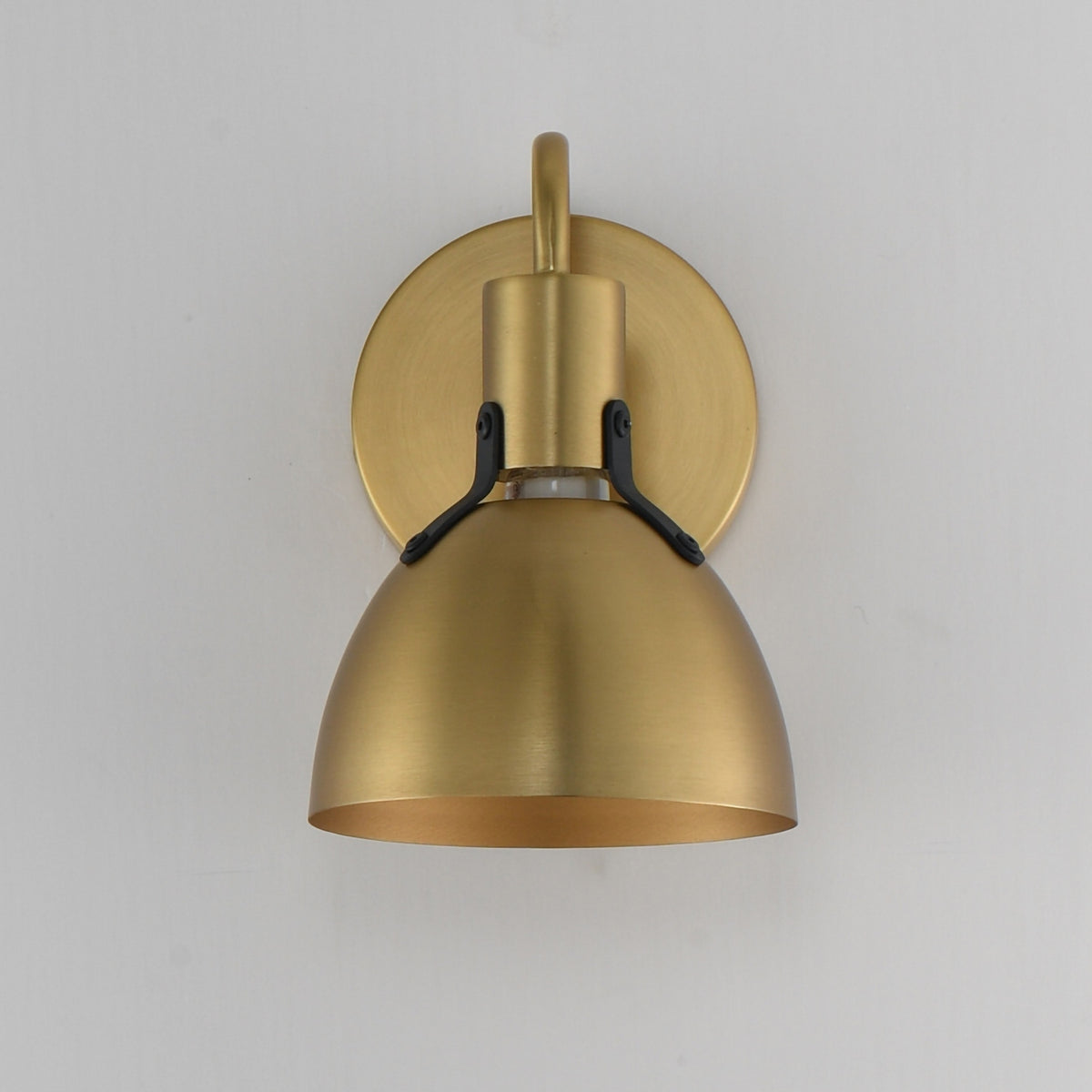Maxim - 12341SBR - One Light Wall Sconce - Dusk - Satin Brass