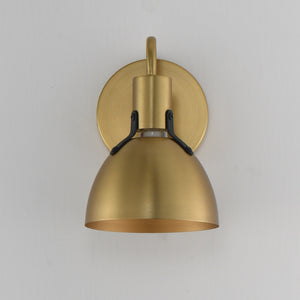 Maxim - 12341SBR - One Light Wall Sconce - Dusk - Satin Brass
