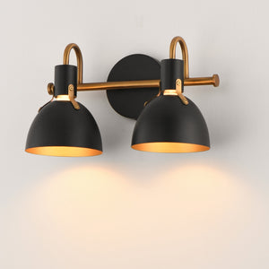 Maxim - 12342BKAB - Two Light Wall Sconce - Dusk - Black / Antique Brass