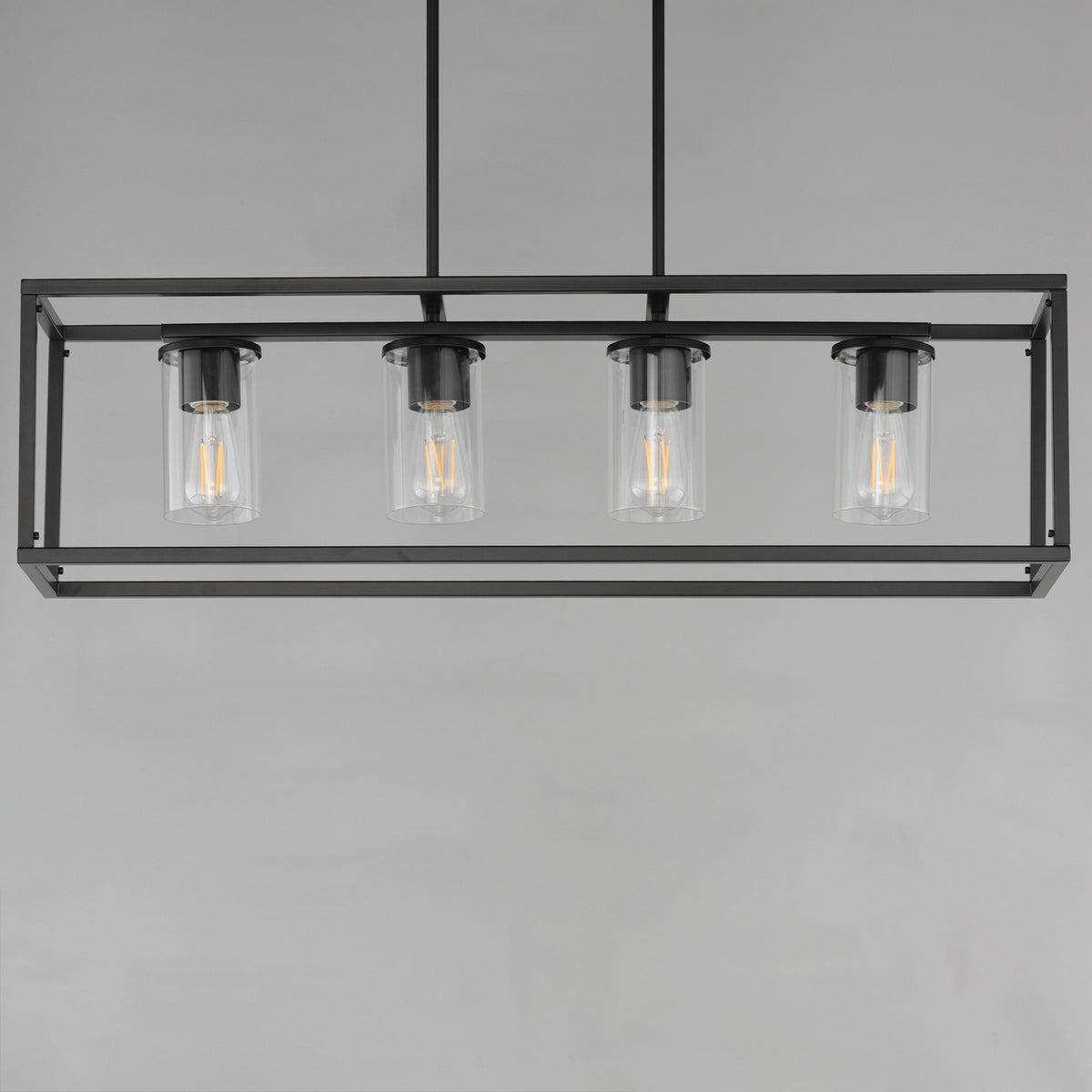 Maxim - 10288CLBK - Four Light Linear Pendant - Lateral - Black