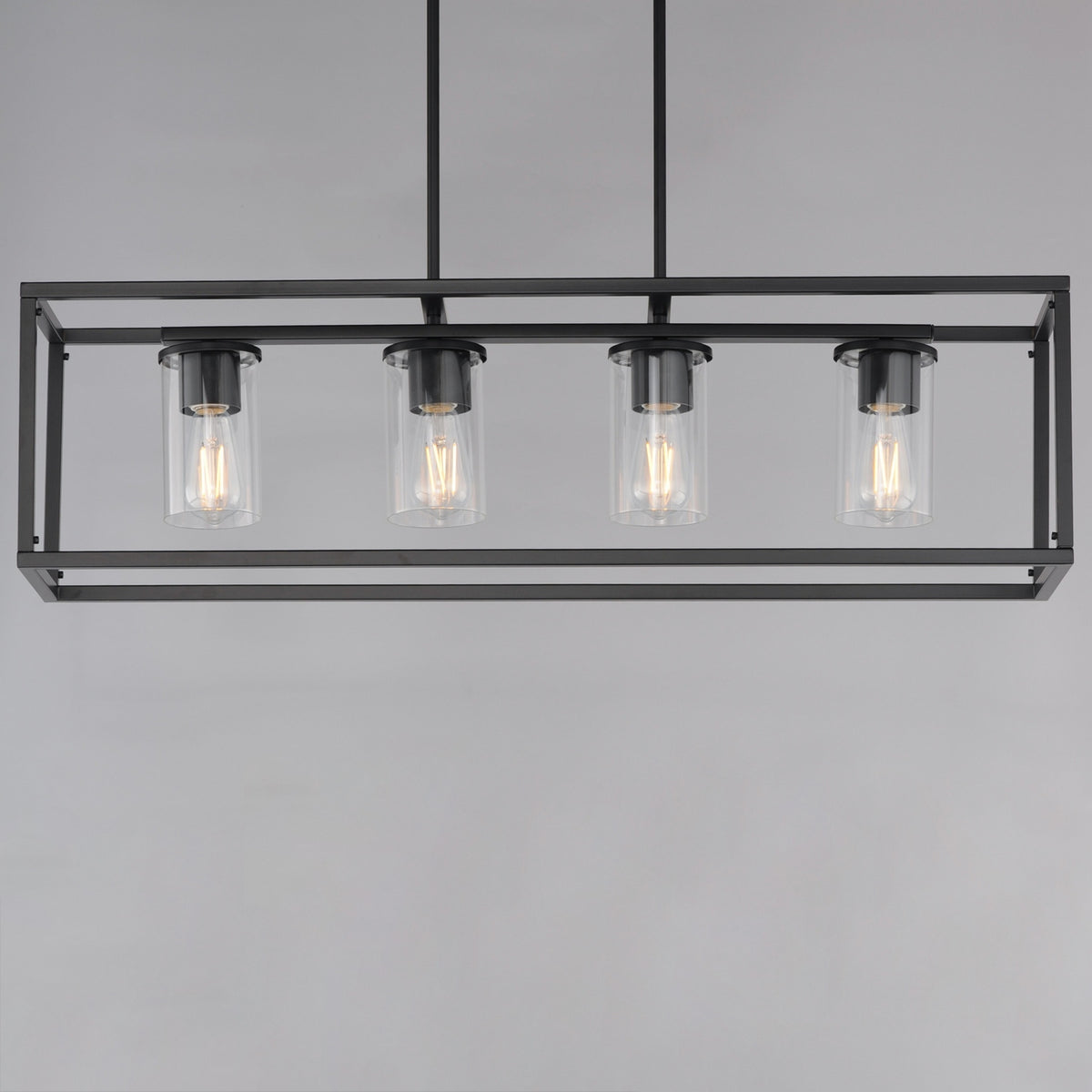 Maxim - 10288CLBK - Four Light Linear Pendant - Lateral - Black