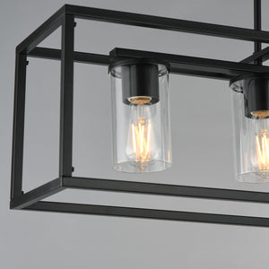 Maxim - 10288CLBK - Four Light Linear Pendant - Lateral - Black