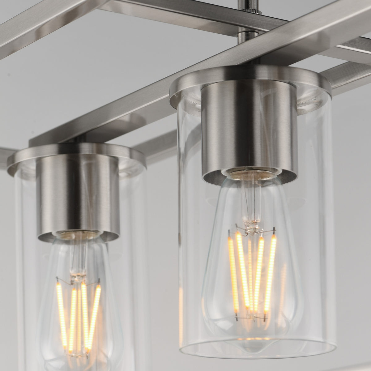 Maxim - 10288CLSN - Four Light Linear Pendant - Lateral - Satin Nickel