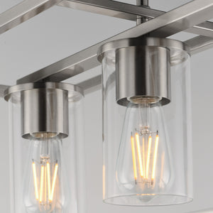 Maxim - 10288CLSN - Four Light Linear Pendant - Lateral - Satin Nickel