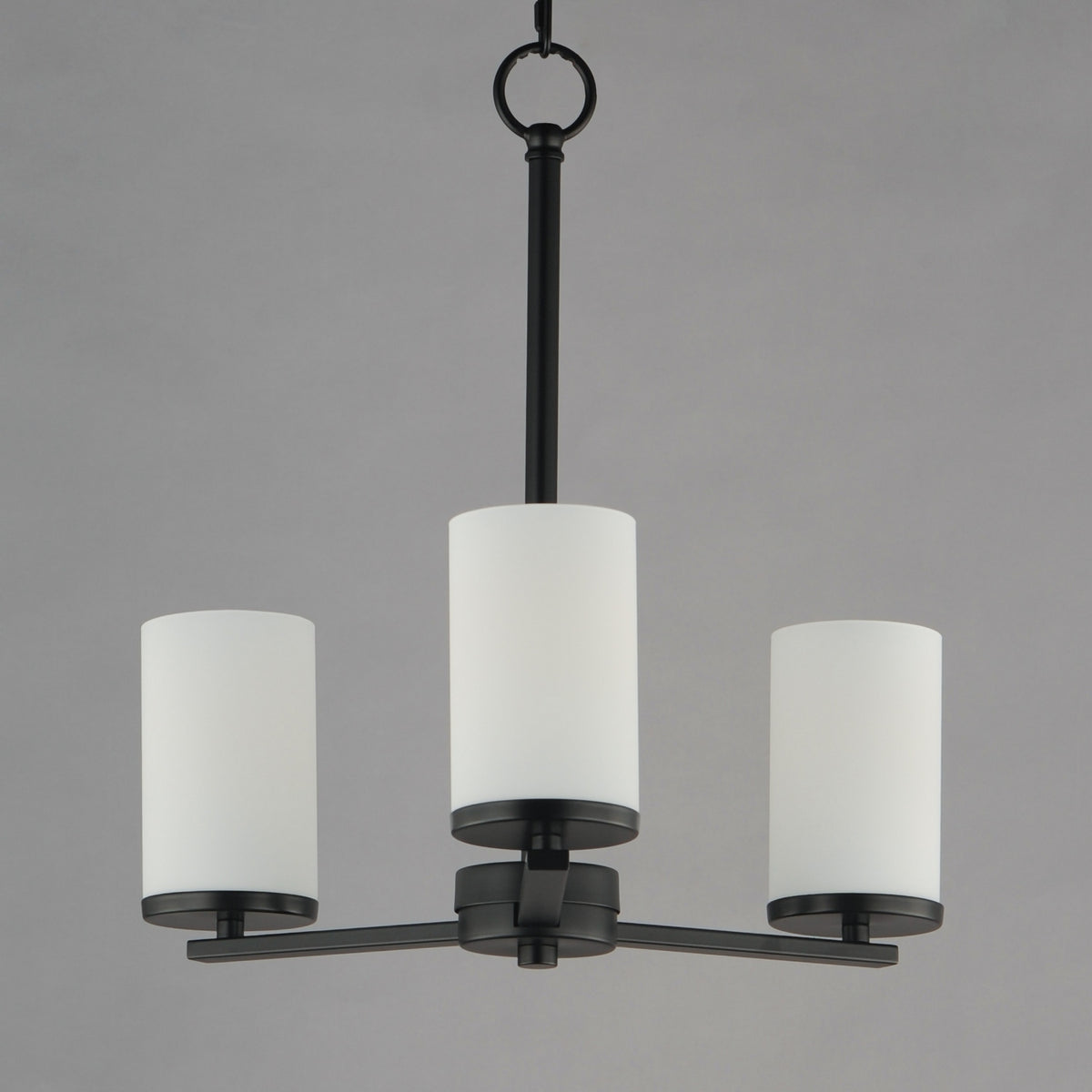 Maxim - 10287SWBK - Three Light Chandelier - Lateral - Black