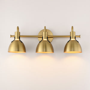 Maxim - 12343SBR - Three Light Wall Sconce - Dusk - Satin Brass