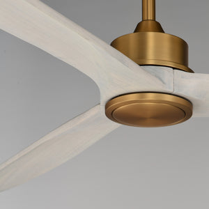 Maxim - 88833WTNABWWT - 72" Ceiling Fan - Woodwind - Natural Aged Brass