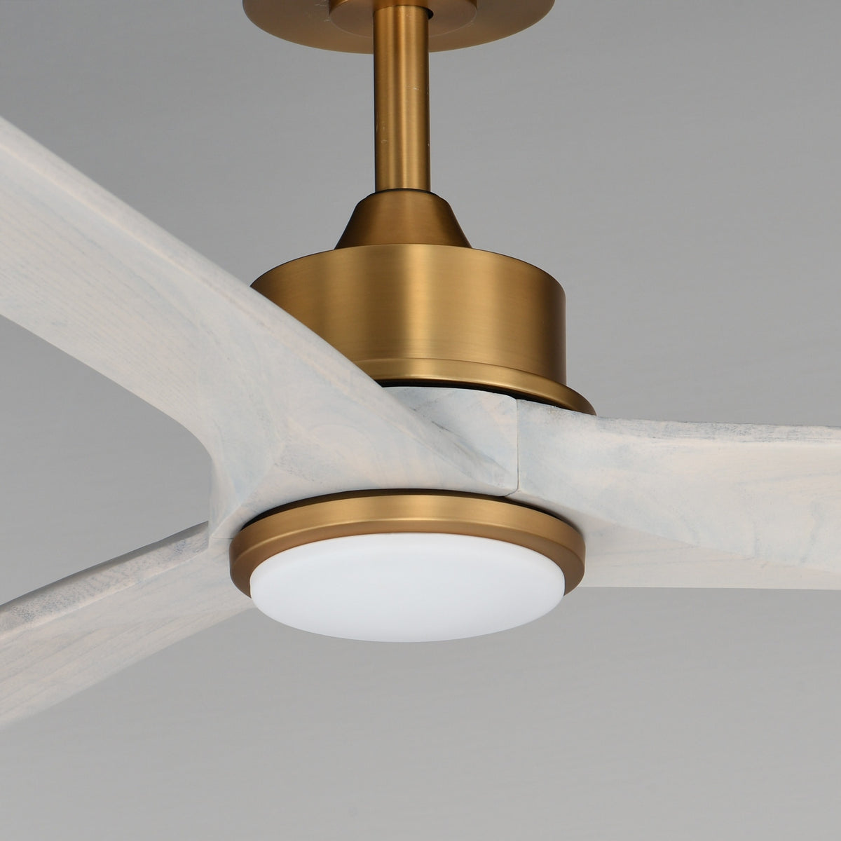 Maxim - 88834WTNABWWT - 80" Ceiling Fan - Woodwind - Natural Aged Brass