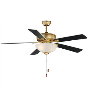 Maxim - 88936SWNAB - 52" Ceiling Fan - Super-Max - Natural Aged Brass