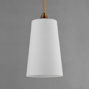 Maxim - 12886SWNAB - One Light Pendant - Hudson - Natural Aged Brass