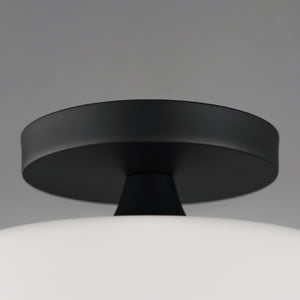 Maxim - 12880SWBK - One Light Semi-Flush Mount/Pendant - Hudson - Black
