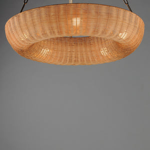 Maxim - 14313NANAB - Five Light Pendant - Bower - Natural Aged Brass