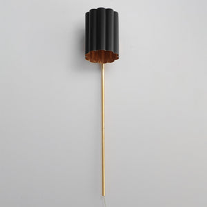 Maxim - 18050BKGL - One Light Wall Sconce - Primrose - Gold Leaf