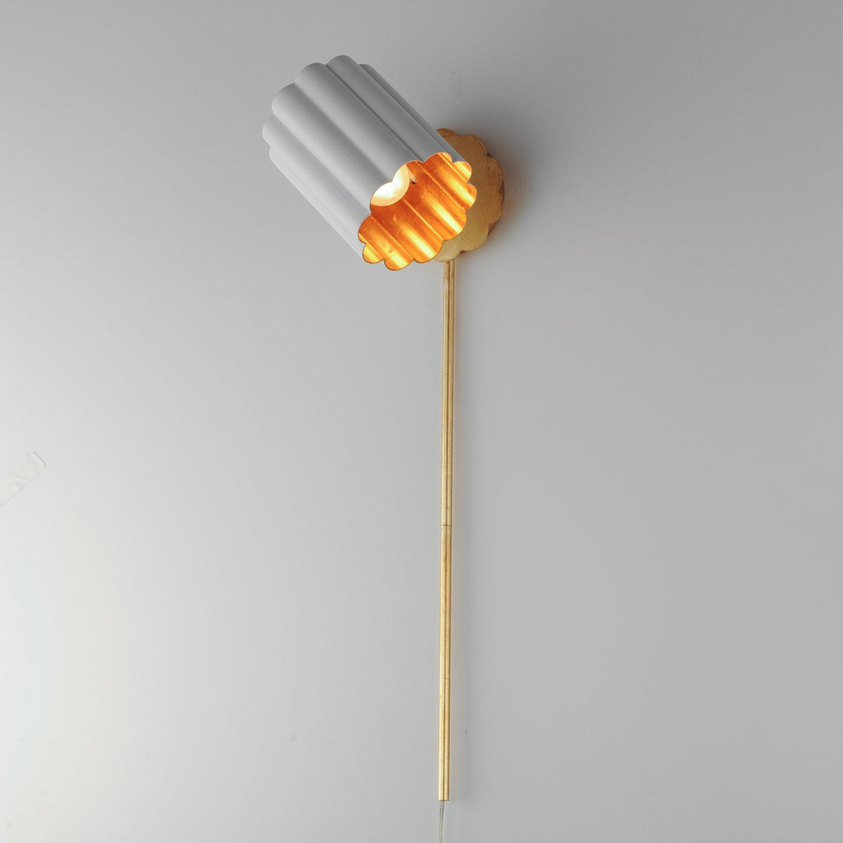 Maxim - 18050MWGL - One Light Wall Sconce - Primrose - Gold Leaf