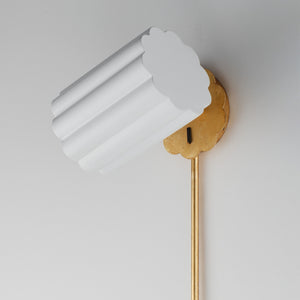Maxim - 18050MWGL - One Light Wall Sconce - Primrose - Gold Leaf