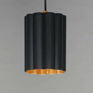 Maxim - 18054BKGL - One Light Pendant - Primrose - Gold Leaf