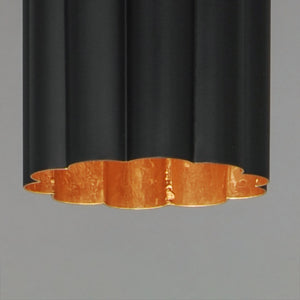 Maxim - 18054BKGL - One Light Pendant - Primrose - Gold Leaf