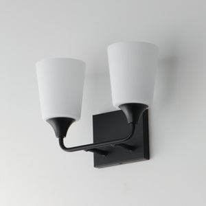 Maxim - 12882SWBK - Two Light Bath Vanity - Hudson - Black