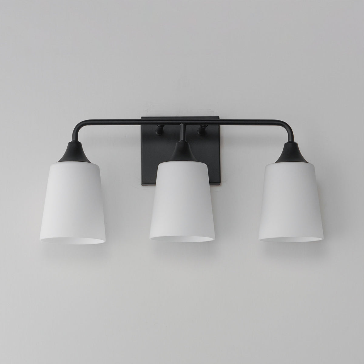 Maxim - 12883SWBK - Three Light Bath Vanity - Hudson - Black