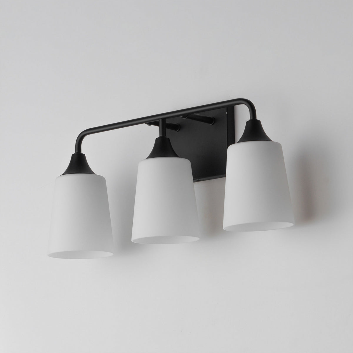 Maxim - 12883SWBK - Three Light Bath Vanity - Hudson - Black
