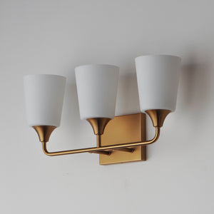 Maxim - 12883SWNAB - Three Light Bath Vanity - Hudson - Natural Aged Brass