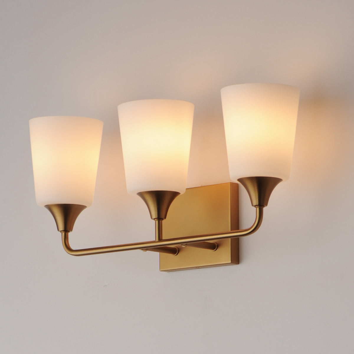 Maxim - 12883SWNAB - Three Light Bath Vanity - Hudson - Natural Aged Brass